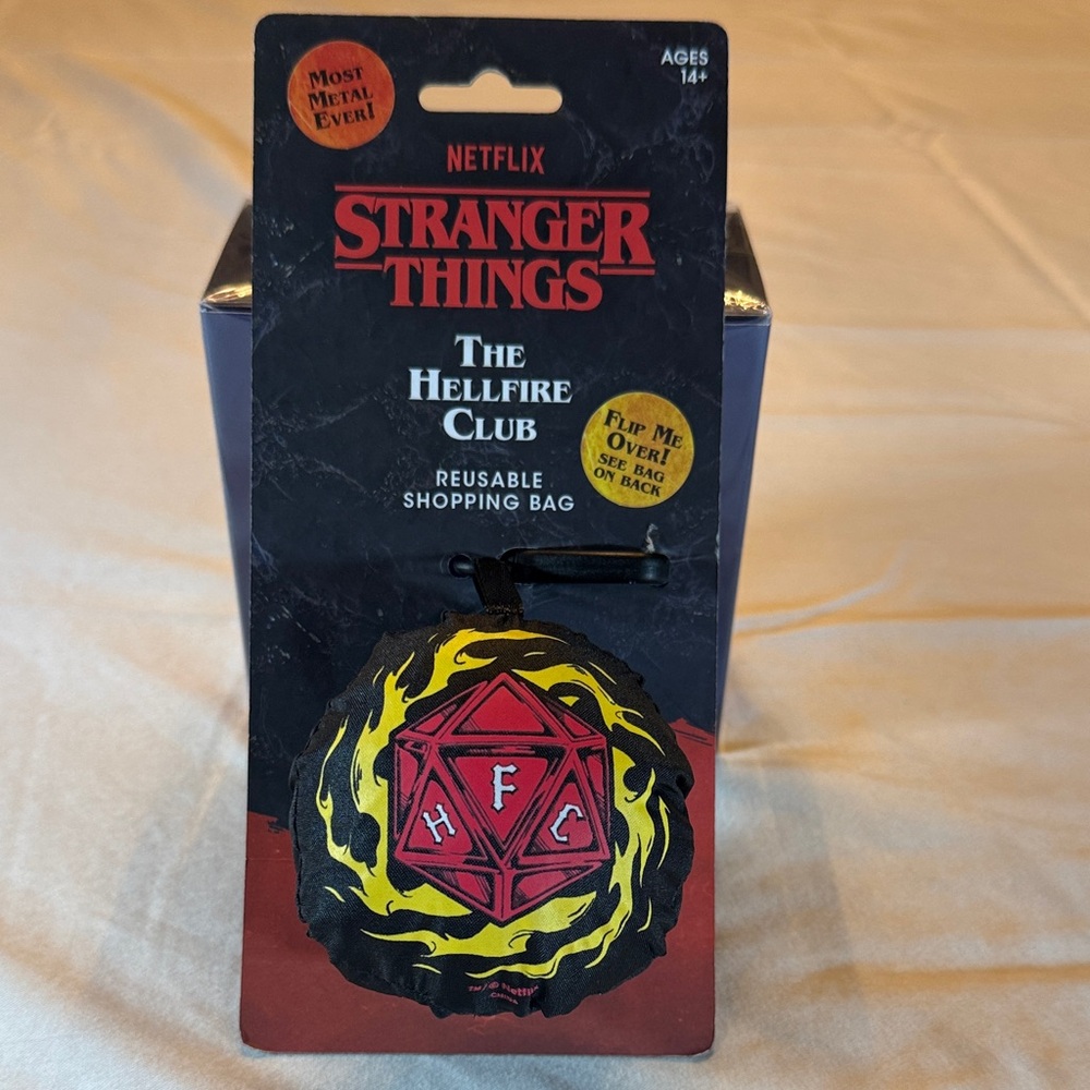 Stranger Things - Hellfire Club Reusable Shopping Bag - Red and Yellow